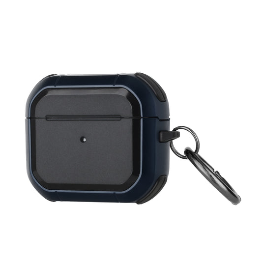 AirPods Pro Premium Rugged ShockProof Hybrid With Metal Hook Case Cover- Black+Black (1102813)