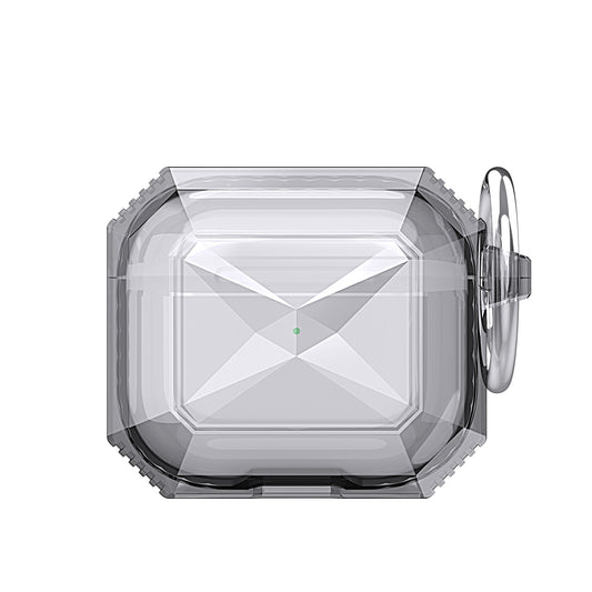 AirPods 3 3mm Thick Transparent TPU with Colored Edge Case Cover - Black (1103900)