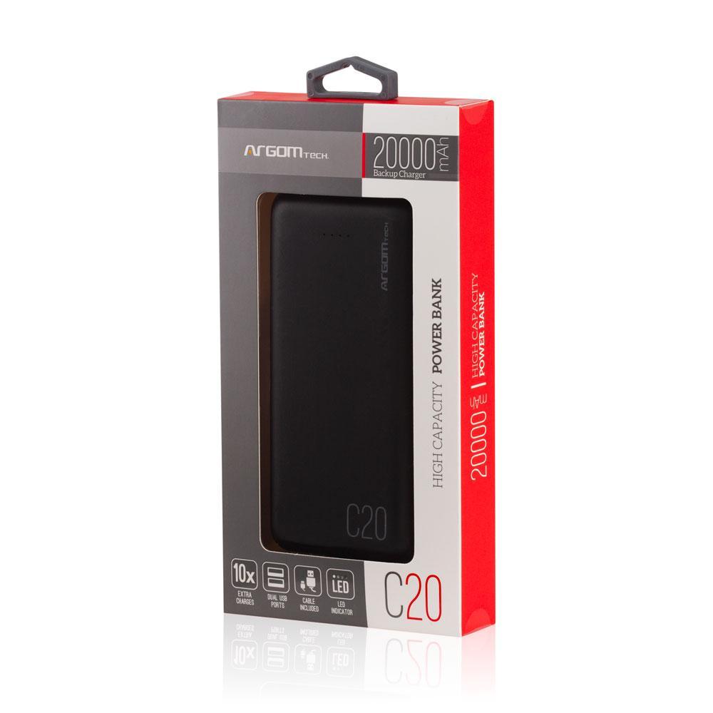 POWER BANK C20 20000MAH BLACK (1101670)