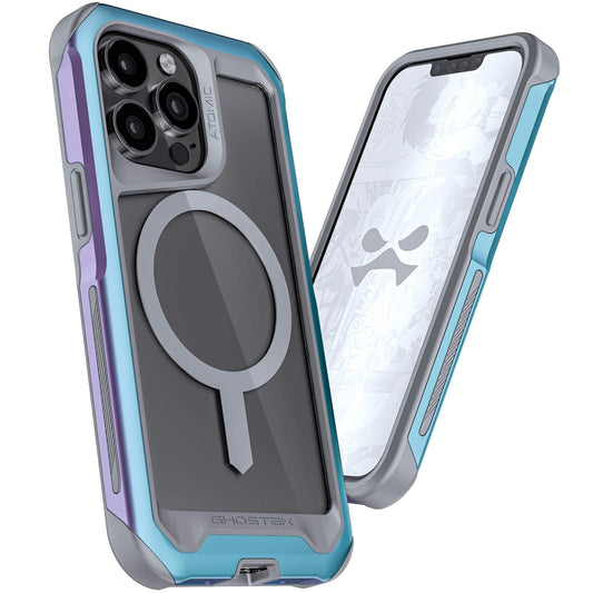 iPhone 13 Pro - ATOMIC Slim Metal Case with MagSafe - Black/Blue (1102209)
