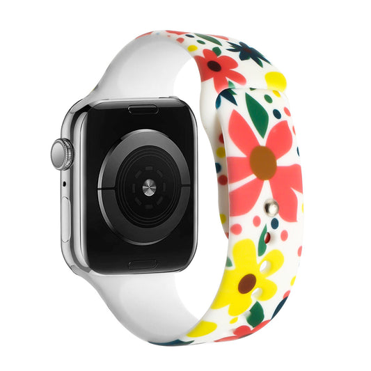 Apple Watch Size 38/40/41mm Premium Silicone Design Watch Band - H (1107562)