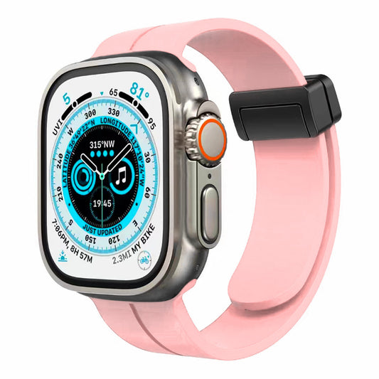 Apple Watch Size 38/40/41mm Magnetic Buckle Premium Silicone Watch Band - Light Pink (1107565)