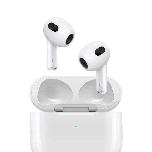 ORIGINAL OEM Apple AirPods (3rd Generation) Wireless Earbuds with MagSafe Charging Case. Spatial Audio, Sweat and Water Resistant, Up to 30 Hours of Battery Life. Bluetooth Headphones for iPhone (ROOM) (1102532)(MSRP 199.99)