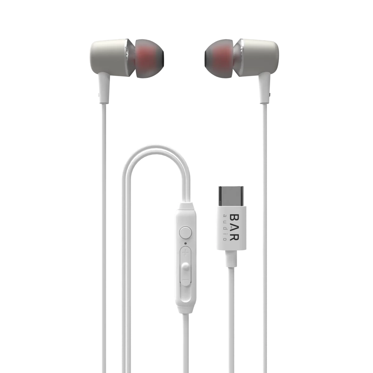 Bar Audio by cellhelmet - USB-C In-Ear Wired Headphones (White) ( 1107797) (MSRP $39.99)