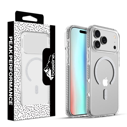 baseline Shimmer Series MagSafe Case for Apple iPhone 17 Pro - Silver (1103292) (MSRP $39.99)