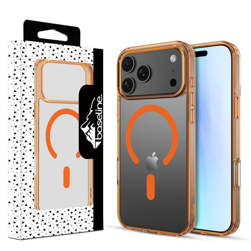 baseline Clear Series MagSafe Case for Apple iPhone 17 Pro Max - Orange ( 11037750) (MSRP $59.99)