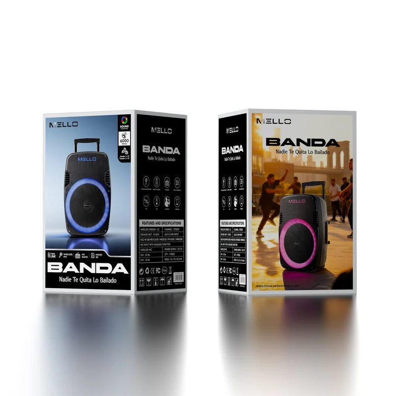 MELLO BANDA 1X15 INCH 6000 WATTS SPEAKER  (1108291)(MSRP $229.99)