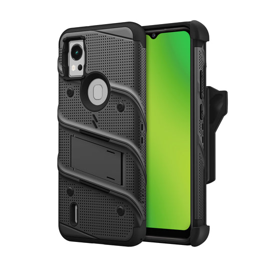 ZIZO BOLT BUNDLE CRICKET ICON 5 CASE WITH TEMPERED GLASS -  BLACK (1106048)
