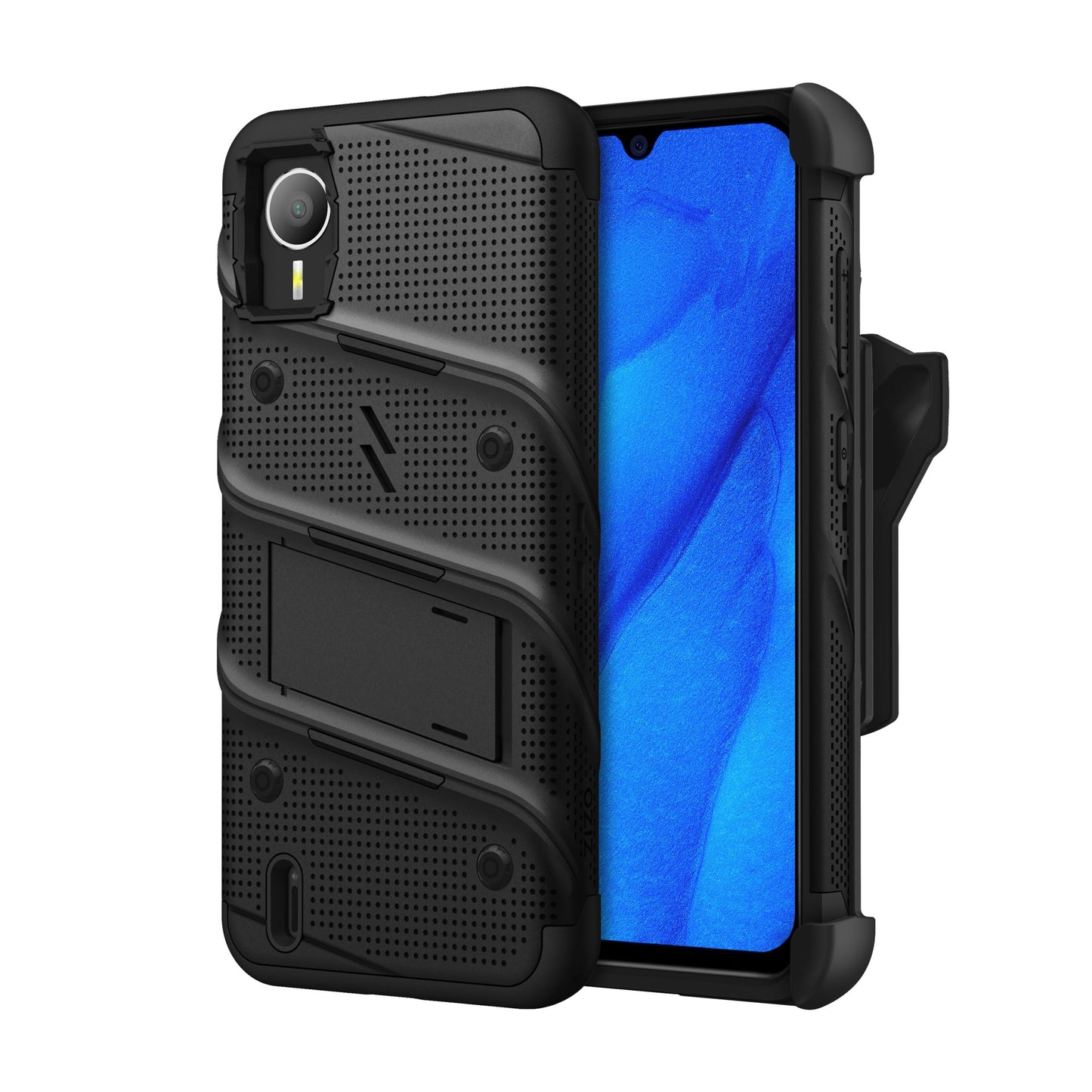ZIZO BOLT BUNDLE CRICKET DEBUT S2 CASE WITH TEMPERED GLASS - BLACK (1106242)
