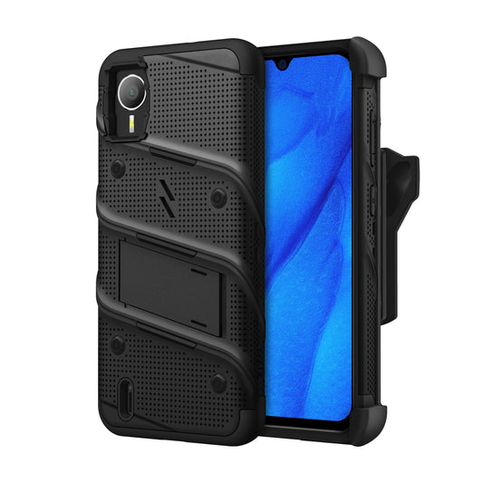 ZIZO BOLT BUNDLE CRICKET DEBUT S2 CASE WITH TEMPERED GLASS - BLACK (1106242)