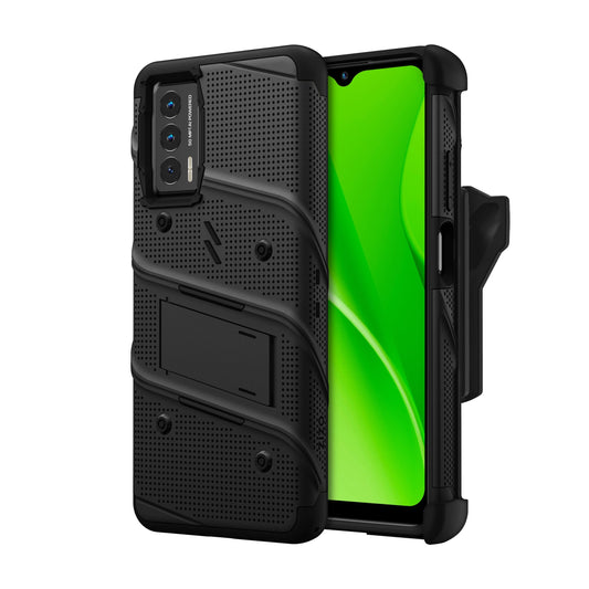 ZIZO BOLT BUNDLE CRICKET OUTLAST CASE WITH TEMPERED GLASS - BLACK (1106230)