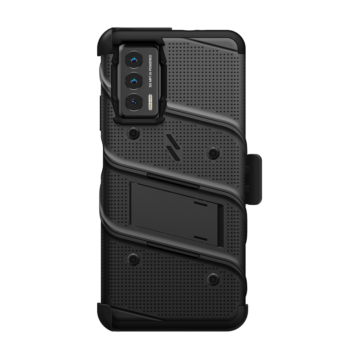 ZIZO BOLT BUNDLE CRICKET OUTLAST CASE WITH TEMPERED GLASS - BLACK (1106230)