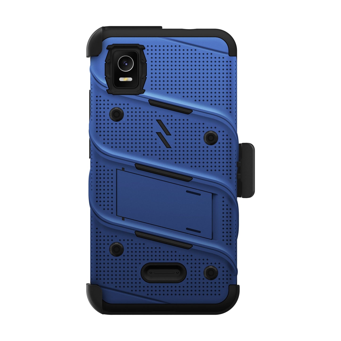 CRICKET DEBUT SMART ZIZO BOLT BUNDLE CASE WITH TEMPERED GLASS - BLUE (1104875)
