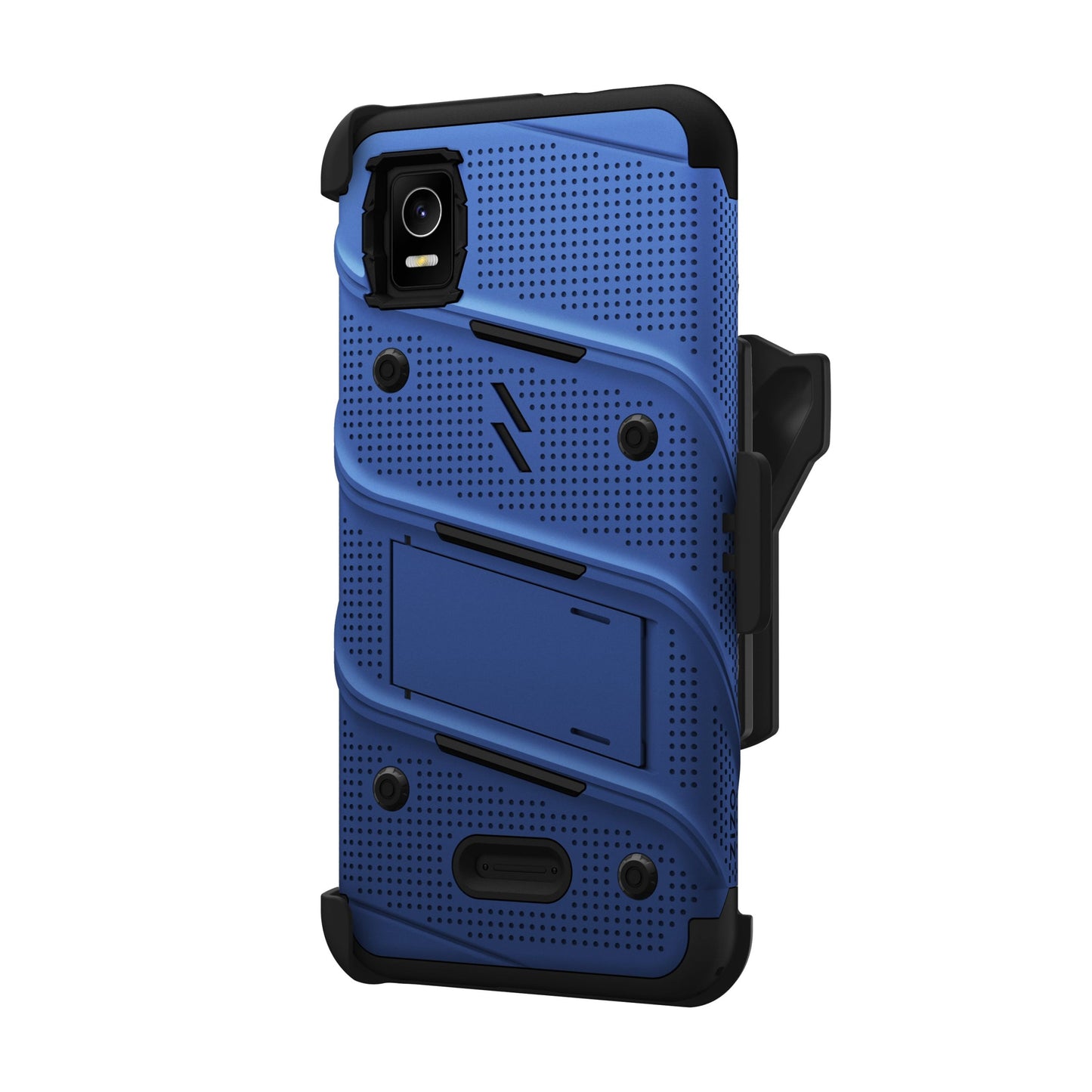 CRICKET DEBUT SMART ZIZO BOLT BUNDLE CASE WITH TEMPERED GLASS - BLUE (1104875)