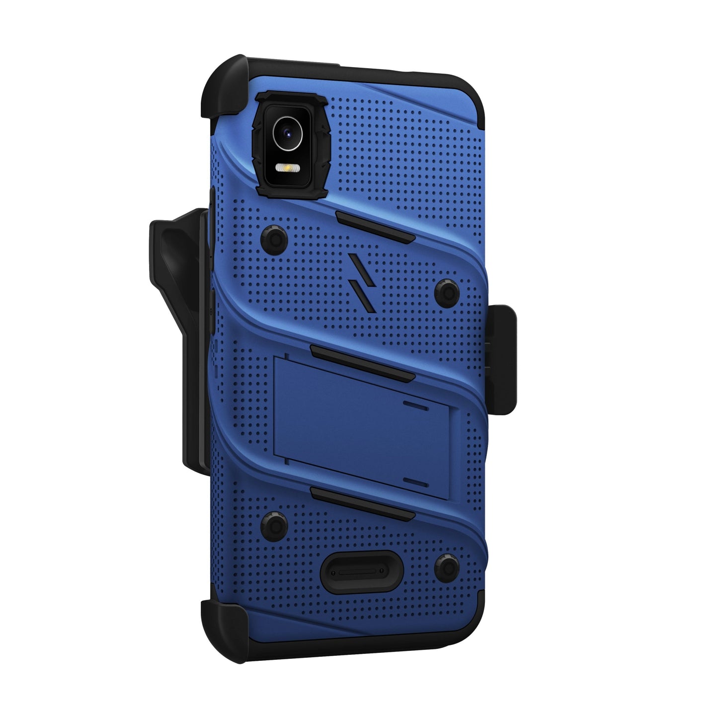 CRICKET DEBUT SMART ZIZO BOLT BUNDLE CASE WITH TEMPERED GLASS - BLUE (1104875)