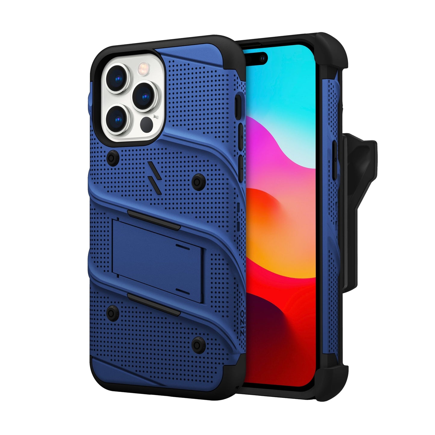ZIZO BOLT BUNDLE IPHONE 15 PRO MAX CASE WITH TEMPERED GLASS - BLUE (1106161)