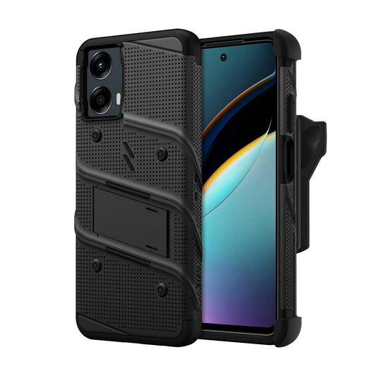 ZIZO BOLT BUNDLE MOTO G 5G (2024) CASE WITH TEMPERED GLASS -  BLACK  (1106837)