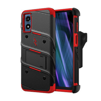 ZIZO BOLT Bundle moto g Play (2024) Case - Black / Red (1106914)