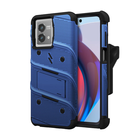 MOTO G STYLUS (2023) / MOTO G STYLUS 5G (2023) ZIZO BOLT BUNDLE CASE WITH TEMPERED GLASS - BLUE (1105797)