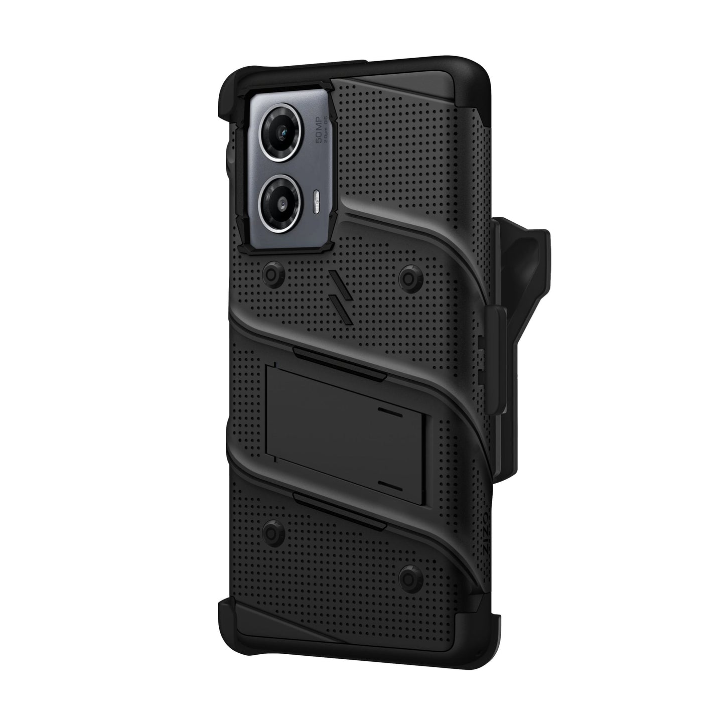 MOTO G STYLUS 5G (2024) ZIZO BOLT BUNDLE CASE WITH TEMPERED GLASS - BLACK (1107000)