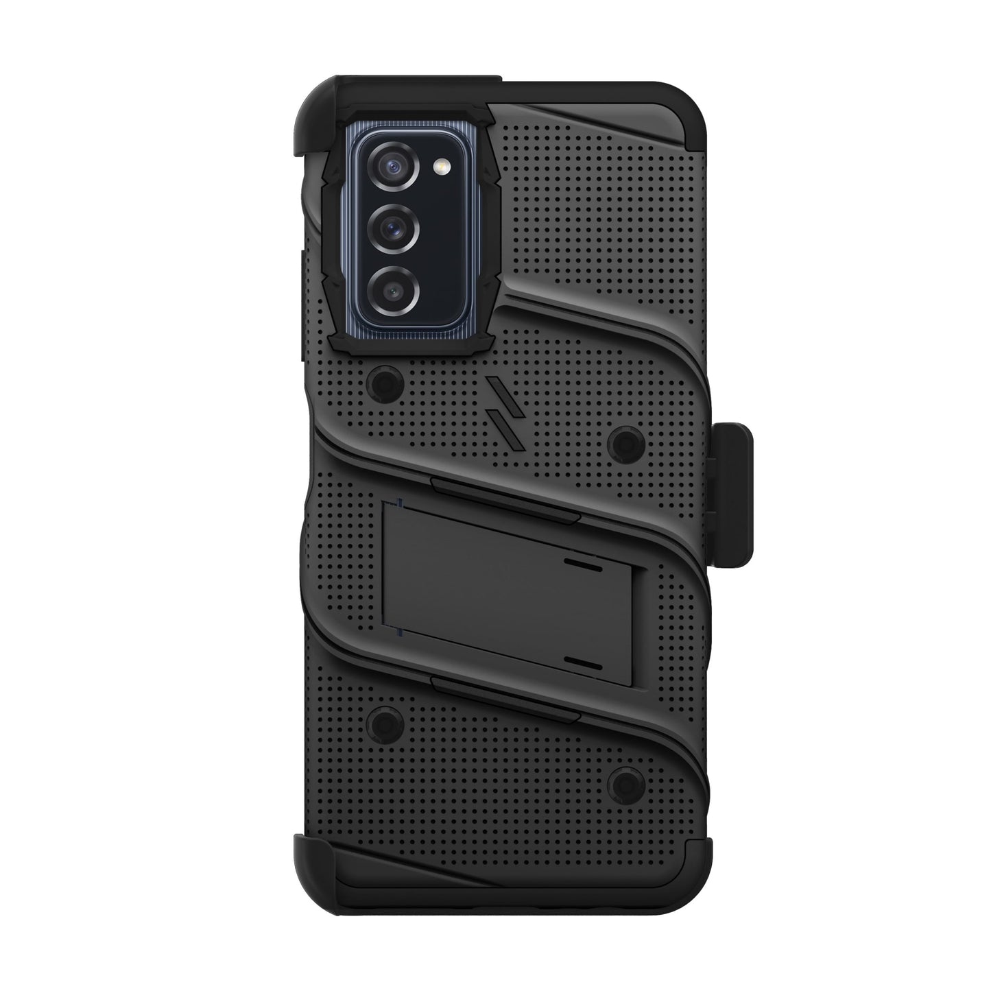 SAMSUNG GALAXY A03S ZIZO BOLT BUNDLE CASE WITH TEMPERED GLASS - BLACK (1103319)