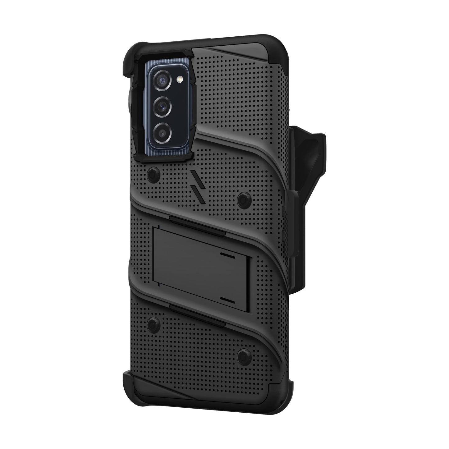 SAMSUNG GALAXY A03S ZIZO BOLT BUNDLE CASE WITH TEMPERED GLASS - BLACK (1103319)