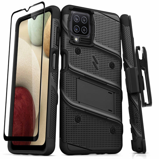 GALAXY A12 ZIZO BOLT SERIES CASE - BLACK (1100611)