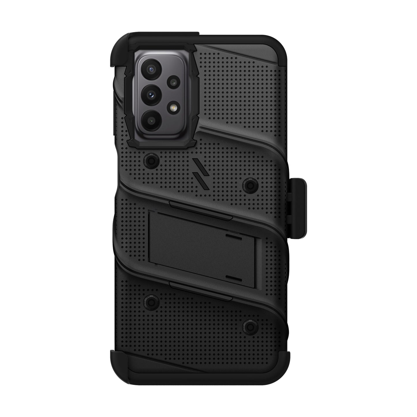 SAMSUNG GALAXY A23 5G ZIZO BOLT BUNDLE CASE WITH TEMPERED GLASS - BLACK (1104844)