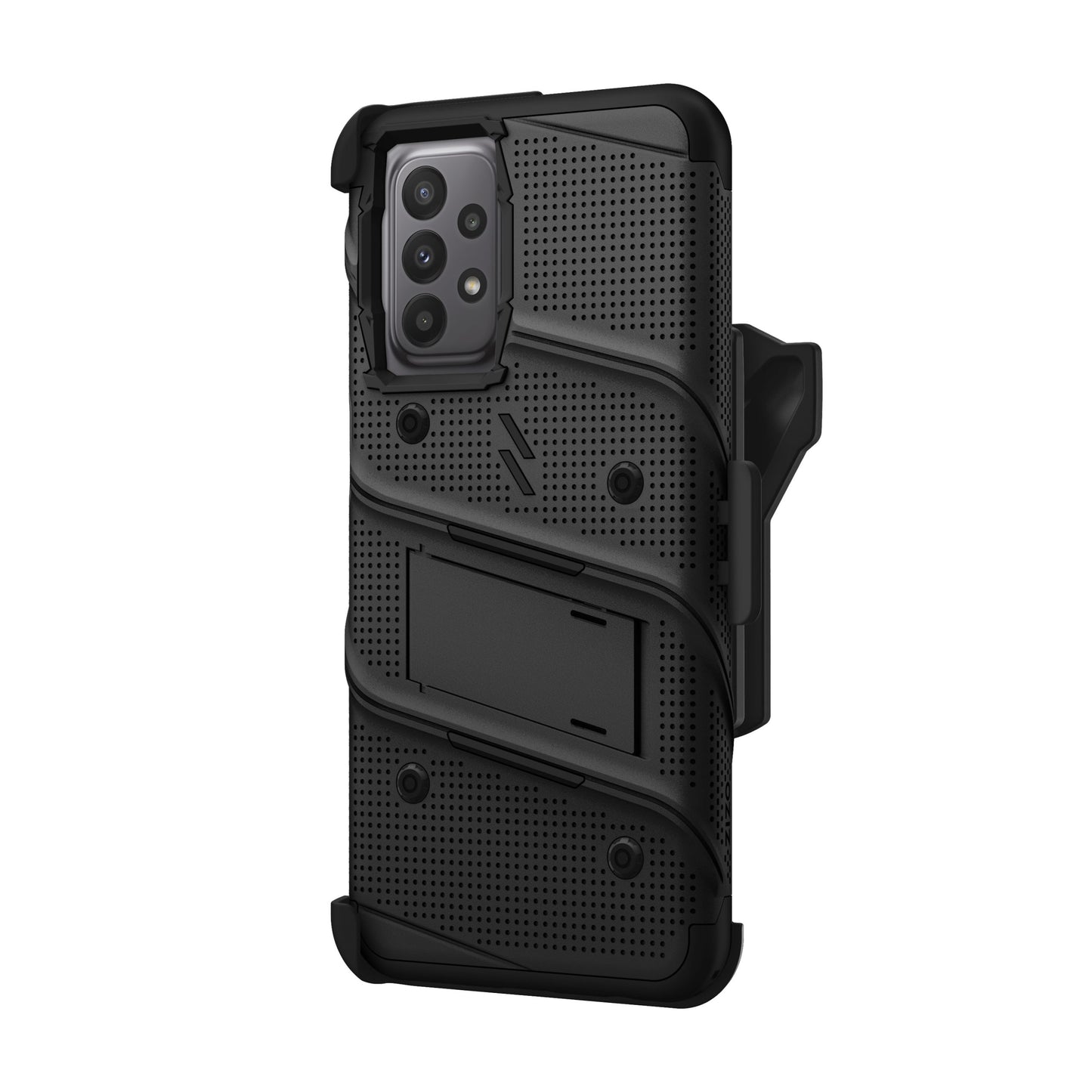 SAMSUNG GALAXY A23 5G ZIZO BOLT BUNDLE CASE WITH TEMPERED GLASS - BLACK (1104844)