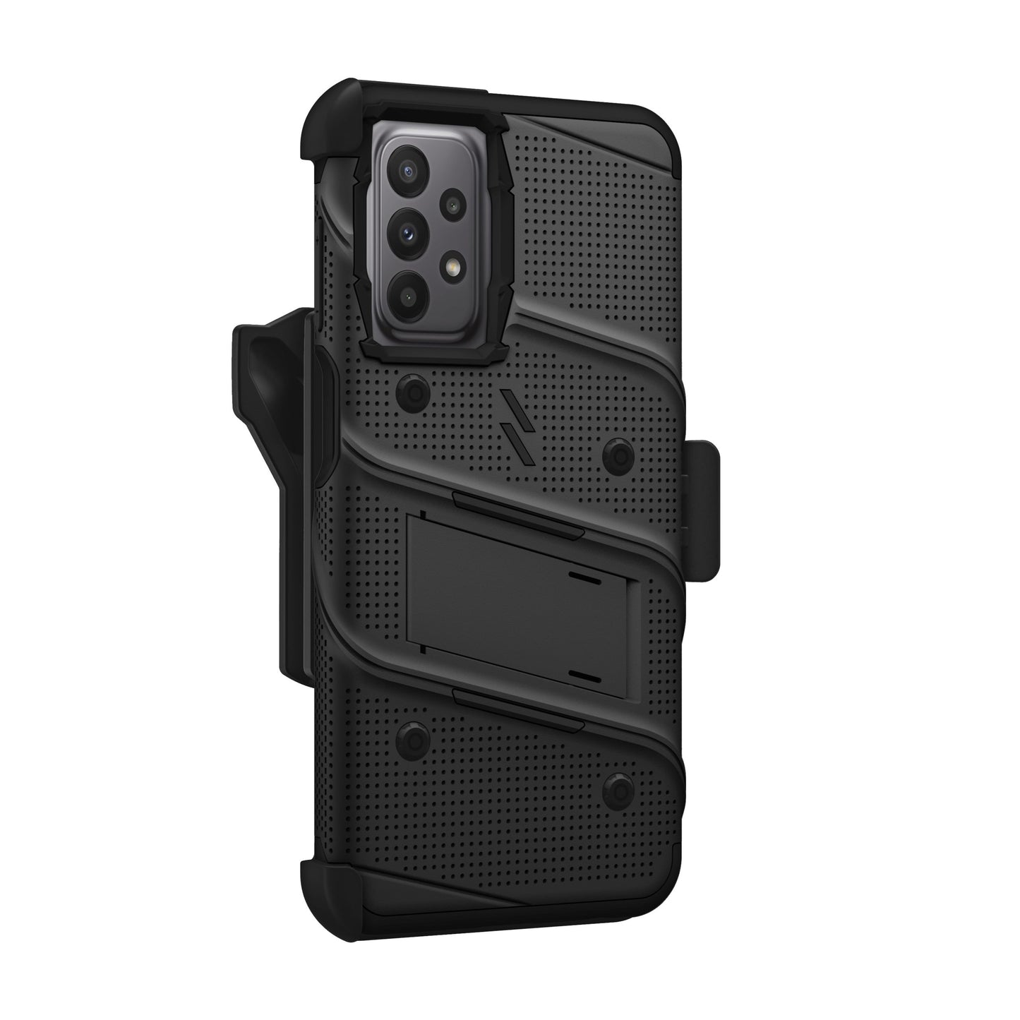 SAMSUNG GALAXY A23 5G ZIZO BOLT BUNDLE CASE WITH TEMPERED GLASS - BLACK (1104844)
