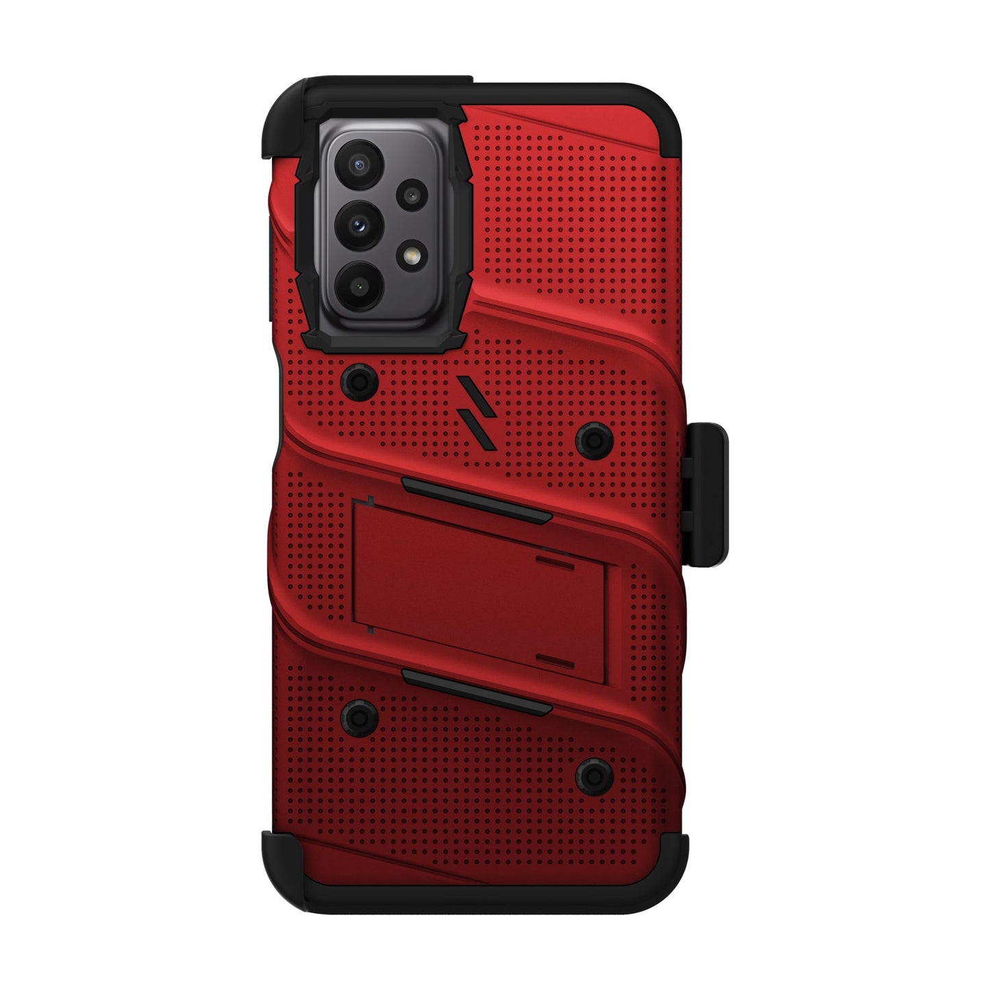 SAMSUNG GALAXY A23 5G ZIZO BOLT BUNDLE CASE WITH TEMPERED GLASS - RED (1104842)
