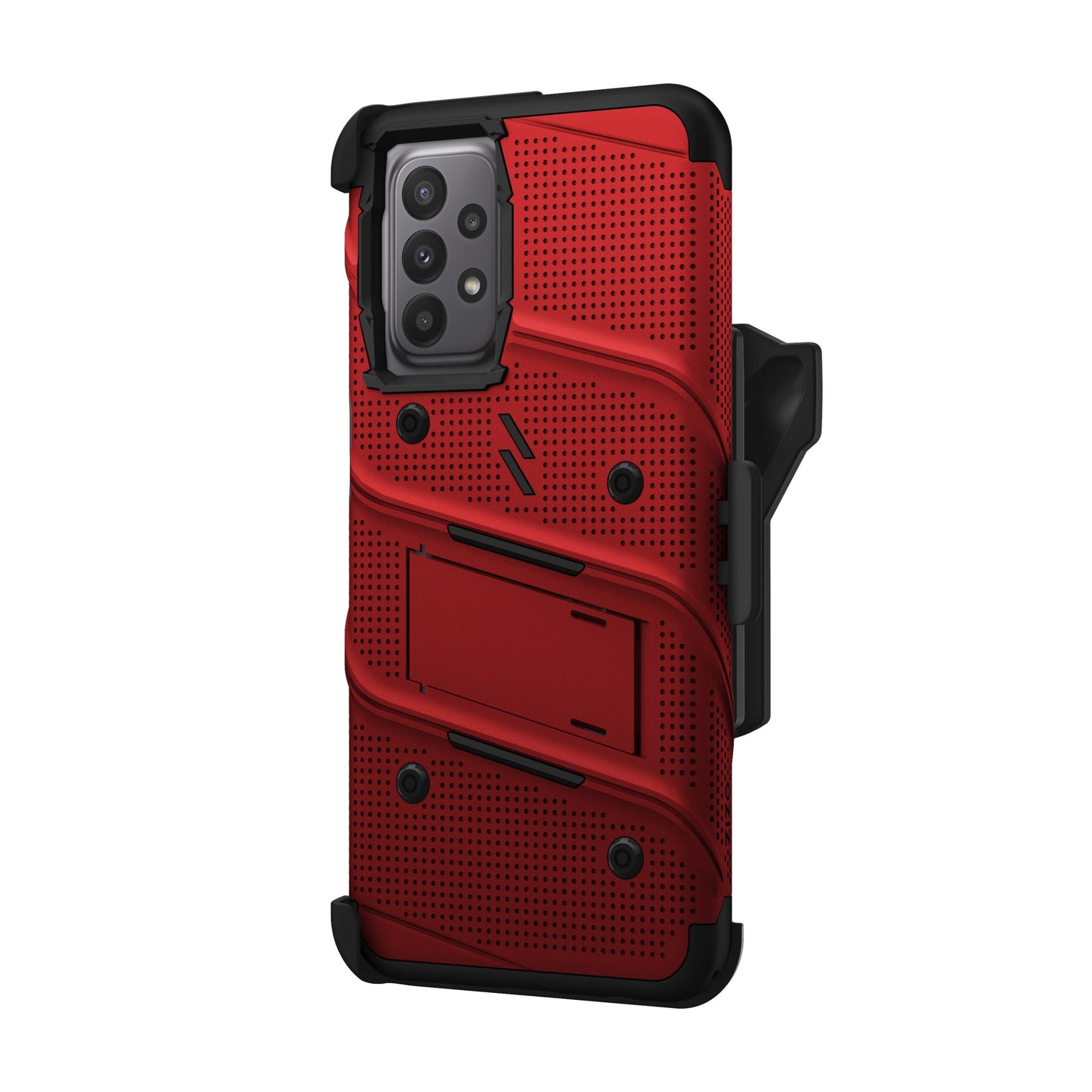 SAMSUNG GALAXY A23 5G ZIZO BOLT BUNDLE CASE WITH TEMPERED GLASS - RED (1104842)