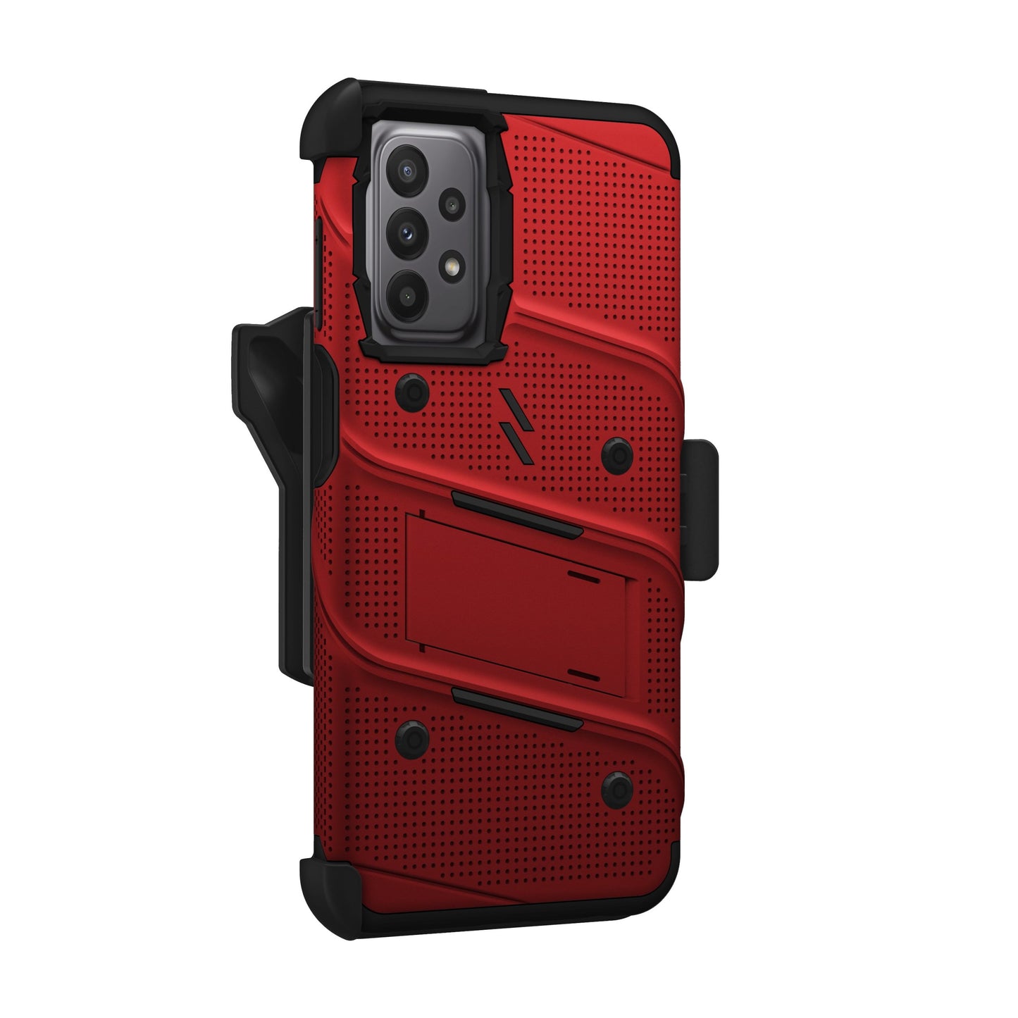 SAMSUNG GALAXY A23 5G ZIZO BOLT BUNDLE CASE WITH TEMPERED GLASS - RED (1104842)