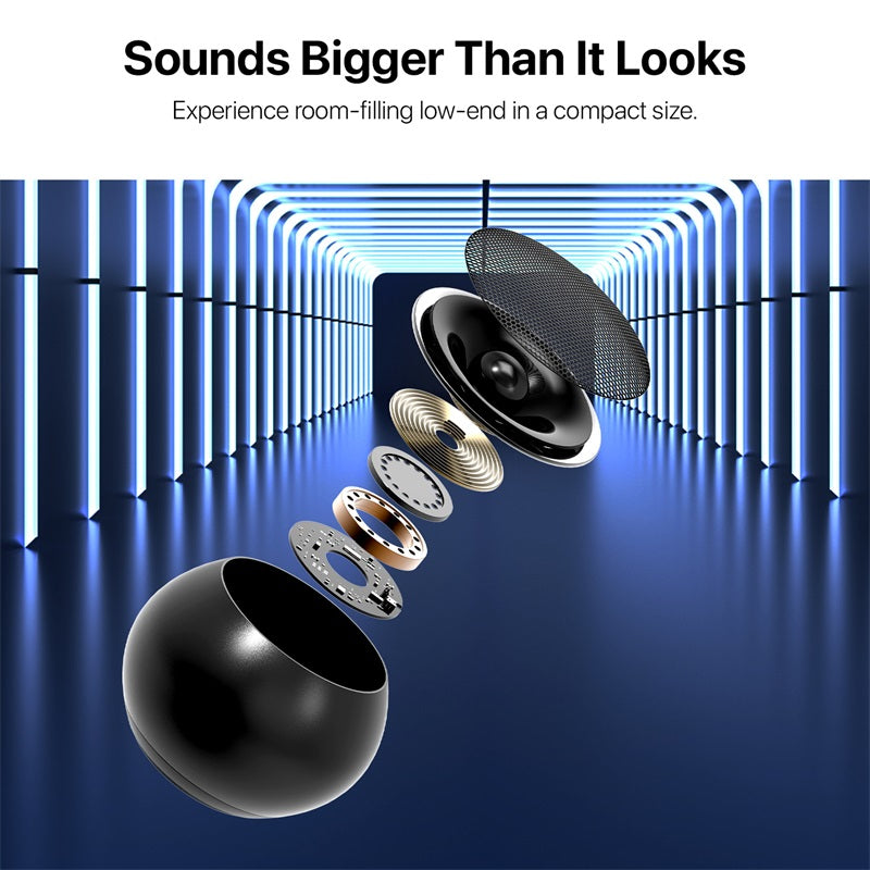 baseline Orb Mini Wireless Speaker – Black  ( 1103686) (MSRP $39.99)