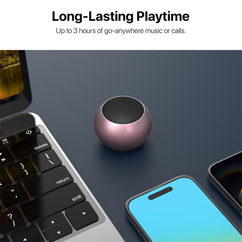 baseline Orb Mini Wireless Speaker – Pink  ( 1103688) (MSRP $39.99)