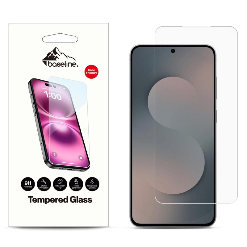 baseline Tempered Glass Screen Protector (2.5D) for Samsung Galaxy S25 Fan Edition - Clear ( 1103704) (MSRP $39.99)