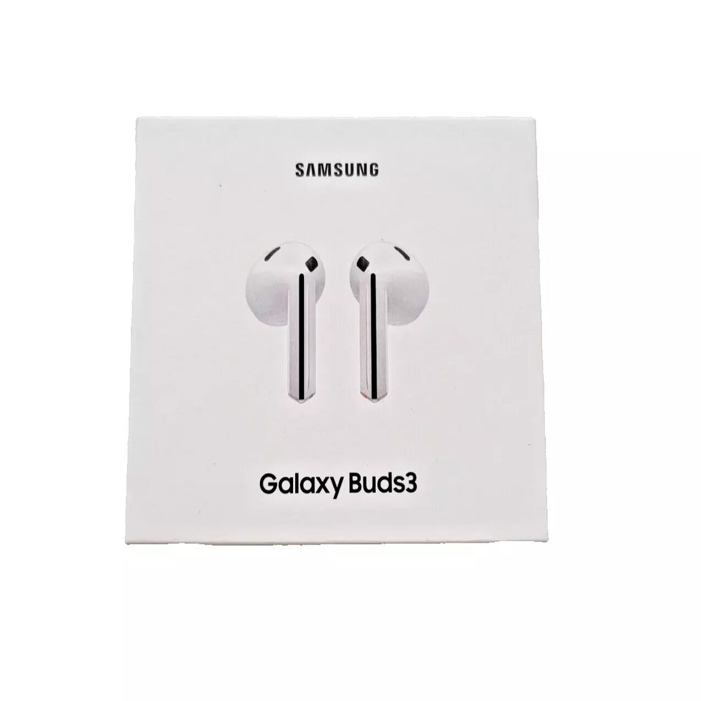 SAMSUNG Galaxy Buds 3 AI True Wireless Bluetooth Earbuds, Sound Optimization, Real-Time Interpreter, Noise Cancelling, Redesigned Fit, Touch Control (WHITE) (1102701)