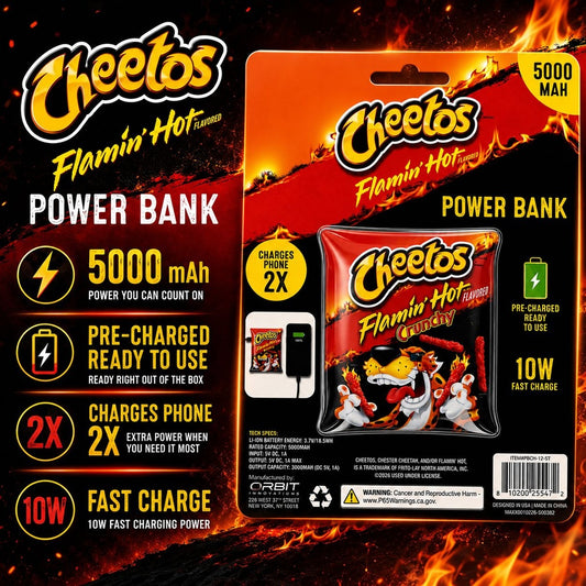 CANDY POWERBANK 5000 MAH - EPBCH-12-ST - Cheetos ( 1107999) (MSRP $69.99)