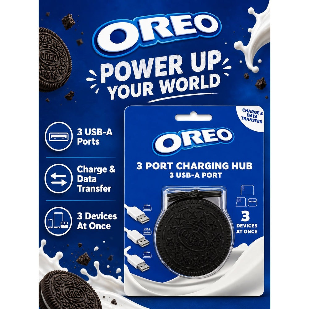 CANDY CHARGING HUB - EHUBOR-12-ST - Oreo ( 1107996) (MSRP $59.99)