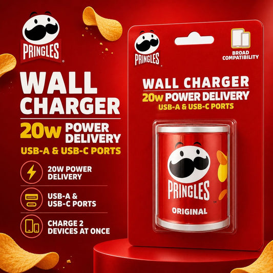 CANDY 20W WALL CHARGER - EWALPR-12-ST - PRINGLES ( 1108016) (MSRP $59.99)