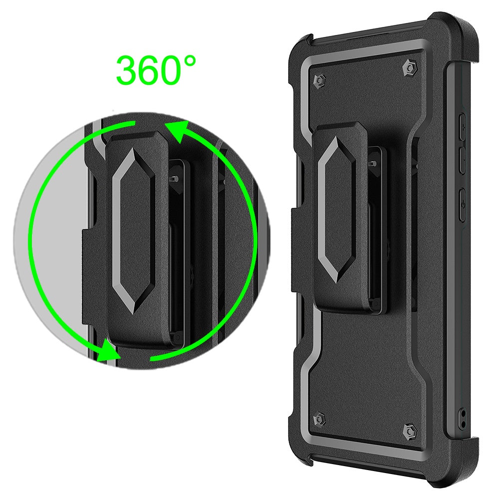 Samsung Galaxy A13 5G CARD Holster with Kickstand Clip Hybrid Case Cover - Black (1103127)