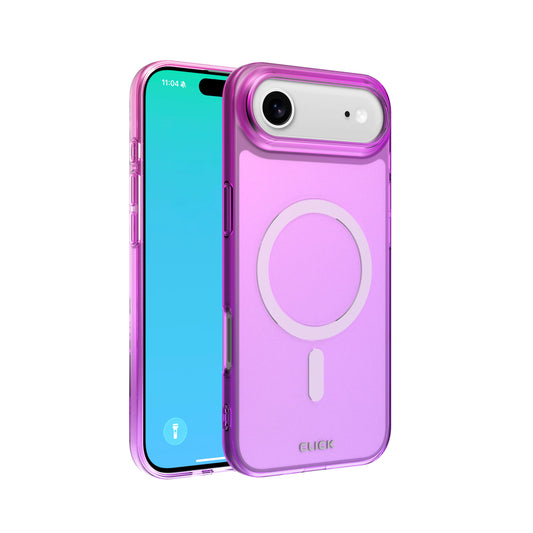 CLICK Clear Ombre MagSafe Series iPhone Air Case - Pink Purple ( 1103492) (MSRP $59.99)
