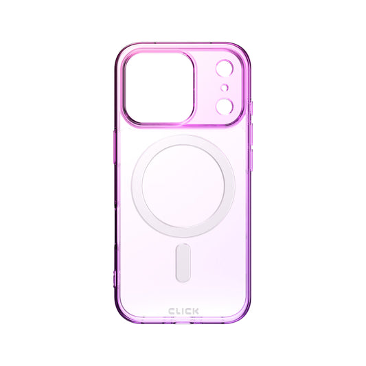 CLICK Clear Ombre MagSafe Series iPhone 17 Pro Max Case - Pink Purple ( 1103499) (MSRP $59.99)
