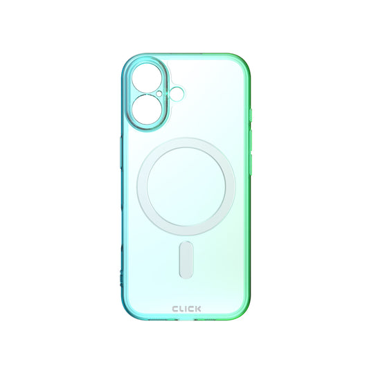 CLICK Clear Ombre MagSafe Series iPhone 17 Case - Green Blue ( 1103491) (MSRP $59.99)