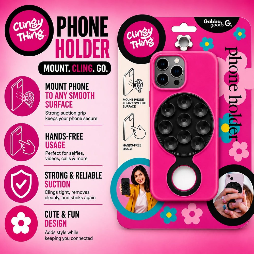 MAGNETIC SUCTION PHONE MOUNT - GG-OCTL-BLK RING BLACK ( 1108058) (MSRP $39.99)