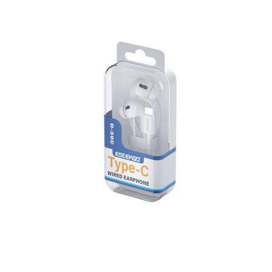 ESEEKGO D-30C Acrylic boxed Type-C wired earphones  (1107927) (MSRP $39.99)