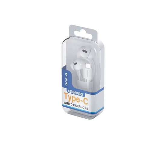 ESEEKGO D-30C Acrylic boxed Type-C wired earphones  (1107927) (MSRP $39.99)