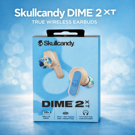 SKULLCANDY DIME 2XT BLUE/GRAY ( 1108048) (MSRP $69.99)