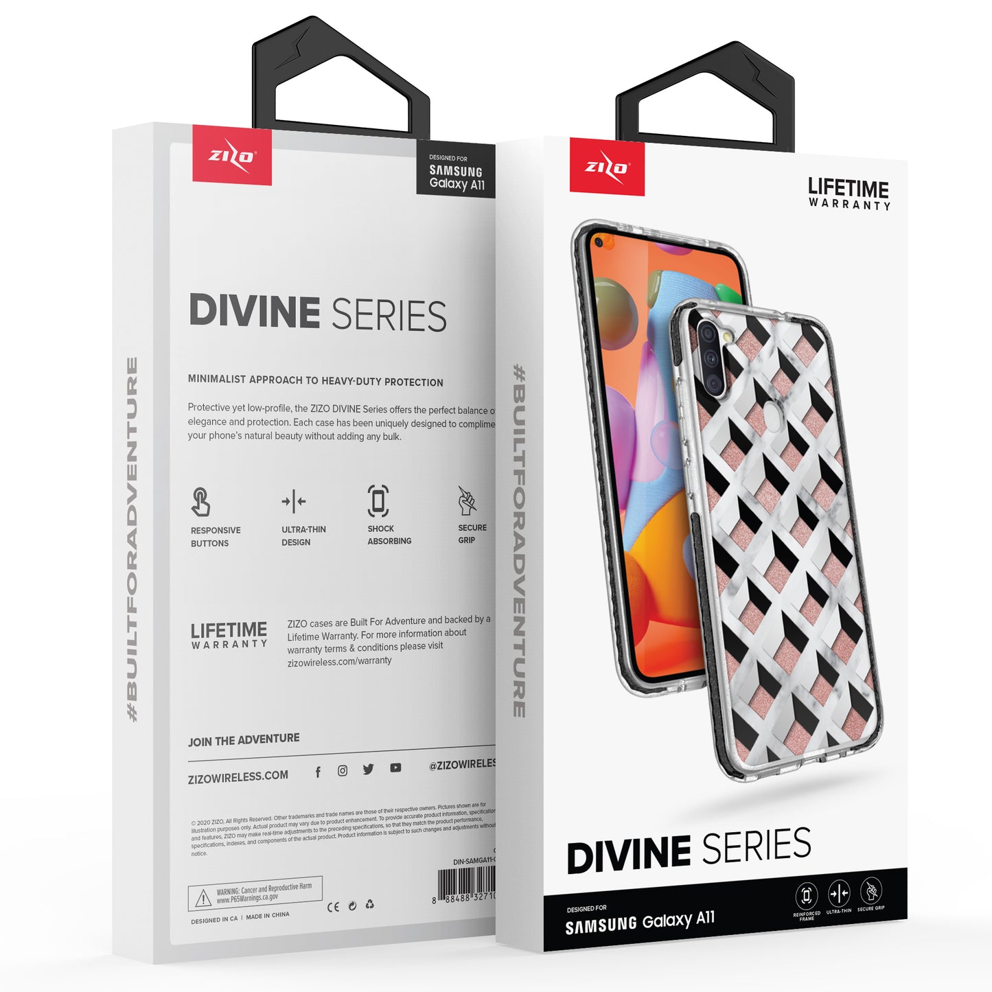 SAMSUNG GALAXY A11 ZIZO DIVINE SERIES CASE - GEO (9996)