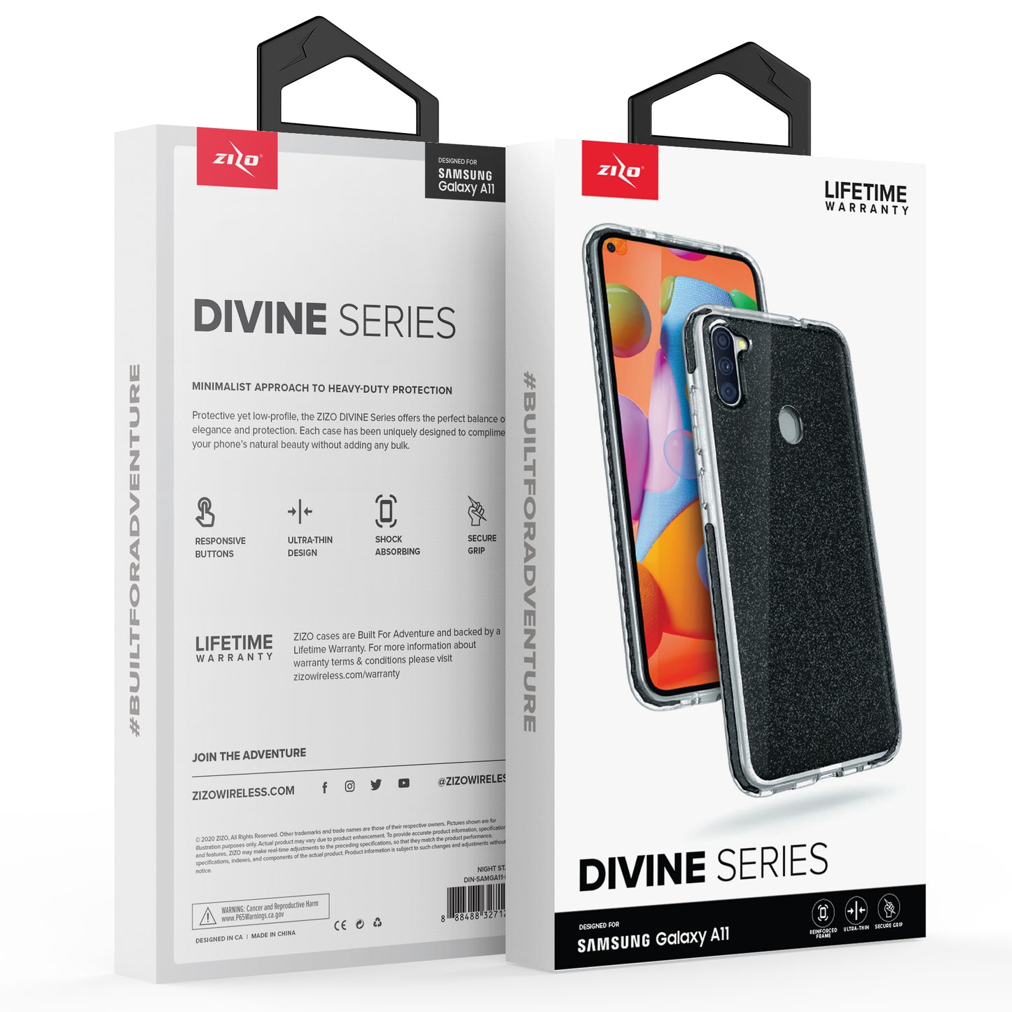 SAMSUNG GALAXY A11 ZIZO REFINE SERIES CASE - NIGHT STARS (10004)